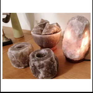 Décoration d'intérieur en cristal naturel avec service OEM, personnalisation de la marque, fabricant de lampes en sel de l'Himalaya gris de haute qualité, élégantes - Product Image 6