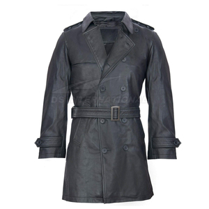 Manteau long en laine pour homme, élégant, avec col à revers cranté, fermeture boutonnée et silhouette raffinée pour un style hivernal moderne - Product Image 1