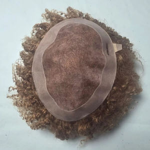 Prótesis Capilar de Cabello Humano Remy Indio con Rizos Kinky para Hombre, Base Mono - TAZ HAIR BANGLADESH - Product Image 1