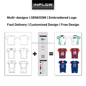 2024 personnalisé nouveau uniforme de football américain réversible cousu ensemble complet de football américain personnalisé avec nom et numéro personnalisés - Product Image 5