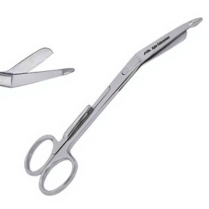 Ciseaux à pansements Lister 5,5 pouces avec clip de poche – Instrument chirurgical médical pour paramédicaux, infirmiers, traumatismes et pansements – Qualité allemande - Product Image 5
