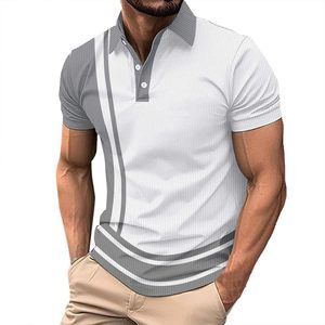 T-shirt polo homme tendance hip-hop, imprimé graphique, en jersey lourd de polycoton, coupe décontractée, style streetwear - Product Image 3