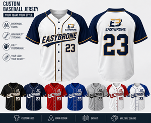 Camiseta de Béisbol Personalizada Unisex de Manga Corta con Estampado Sublimado, Malla Transpirable de Secado Rápido, Poliéster, Nombre del Equipo, Cierre de Botones, Deportiva - Product Image 2