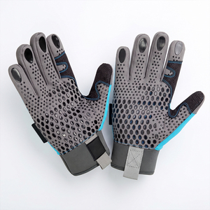 Industrial Safety <b>Gloves</b> <b>Silicon</b> Printed Leather Work <b>Gloves</b> with Mechanic Hand Protection for Mechanical Work - Product Image 2