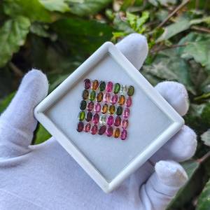 Tourmaline naturelle ovale facettée, calibrée, certifiée, non traitée, prête pour la sertissage de bijoux - Product Image 3