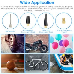 Inflador de Neumáticos Inalámbrico de 6000 mAh y 150 PSI, Compresor de Neumáticos Portátil Recargable para Automóvil - Product Image 6