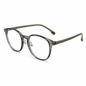 <b>Men</b> Eyeglasses Photochromic UV420 <b>Round</b> Full Rim Plastic Lightweight Fashion Prescription Ready Factory Direct - Product Image 3