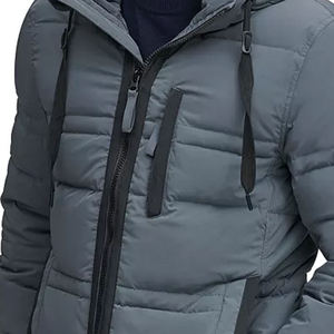Protective Puffer <b>Winter</b> <b>Coat</b> <b>Hooded</b> Heavy Quilted Parka Jacket Insulated Waterproof Windproof Warm Outdoor Cold Weather Wear - Product Image 5