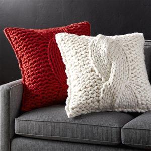 Hot Sell First-rate Quality Warmth Knitted Embroidery Bohemian Style 100% Cotton Filling Removable Washable <b>Throw</b> <b>Pillow</b> Cover - Product Image 3