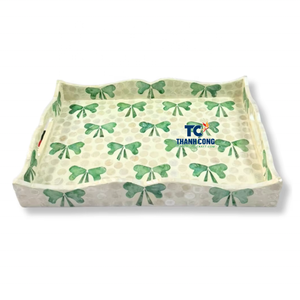 ถาดถาดแม่มุกที่สวยงามทนทานสำหรับการรับประทานอาหารสุดหรูและบ้านทันสมัยถาดฝังมุกงานประดิษฐ์ทำมือ - Product Image 1