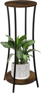 Support de plante en fer à double niveau personnalisable avec étagères robustes, idéal pour organiser les plantes dans les espaces compacts et les balcons - Product Image 3