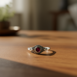 2.4 Grams <b>Garnet</b> Fine <b>Ring</b> - Product Image 3