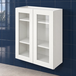 Gabinete de Pared con Puerta de Vidrio Personalizado de 30 x 36 Pulgadas, Estilo Shaker Blanco, RTA, Directo de Fábrica en Vietnam - Product Image 4
