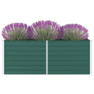 Bac à légumes surélevé en acier galvanisé vert 63,0 x 31,5 x 17,7 pouces - Product Image 1
