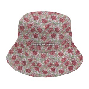Vente d'usine – Nouveaux chapeaux bob matelassés personnalisés à imprimé intégral, avec logo sur mesure, pour hommes et femmes, haute qualité - Product Image 2