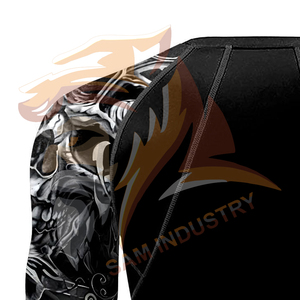 T-shirts de compression à manches longues pour hommes, légers, avec impression de logo personnalisée, en vente en ligne - Product Image 4