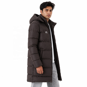 Wholesale Outdoor <b>Warm</b> Utility Bubble Coat for <b>Men</b> Custom Logo Boxy Thick Streetwear Funnel Neck Hooded Puffer <b>Men's</b> <b>Jackets</b> USA - Product Image 2