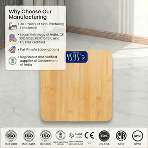 Venus Digital Bathroom <b>Scale</b> 150kg Max <b>Weight</b> LCD Display Battery Powered Non-Slip Rectangle Shape for Home Use - Product Image 1