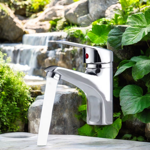 <span class=keywords><strong>Robinet</strong></span> de lavabo <span class=keywords><strong>Robinet</strong></span> d'<span class=keywords><strong>eau</strong></span> Style céramique Finition de surface Salle de bain Monture en zinc Poignée chromée <span class=keywords><strong>Robinet</strong></span> mitigeur chaud froid - Product Image 5