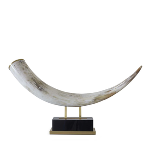 Support décoratif élégant en corne de buffle personnalisé, artisanat en forme de corne naturelle, objet décoratif en corne, meilleur prix - Product Image 1