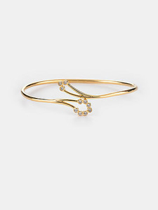 Twinkling Stars Gold-Plated 925 Sterling <b>Silver</b> <b>Cuff</b> <b>Bracelet</b> Fine Jewellry Handmade Bulk Product - Product Image 1