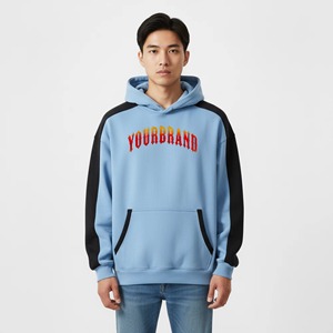 OEM Winter Style High Quality Unisex Oversized Pullover <b>Hoodie</b> Heavyweight <b>Men's</b> 100% Cotton Embroidered Custom-Printed <b>Brown</b> - Product Image 1