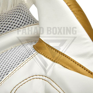 Guantes de Boxeo de Piel Sintética PU de Alta Resistencia, Color Blanco Dorado, para Entrenamiento de Combate, Tallas 10oz y 12oz, Duraderos, Ligeros y de Excelente Calidad, 2026 - Product Image 6