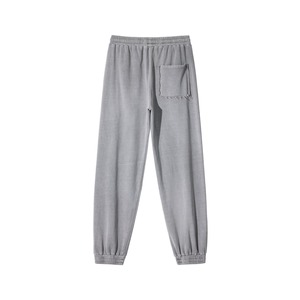 Men's <b>Brown</b> Fleece Sweatpants Elastic Waist Drawstring Casual <b>Joggers</b> Midweight Knitted Autumn Wear - Product Image 3