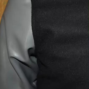 Chaqueta Varsity Deportiva de Lana para Hombre, Chaqueta Bomber de Invierno de Color Sólido con Patrón Reversible, Chaqueta de Invierno Cálida y Resistente al Viento - Product Image 3