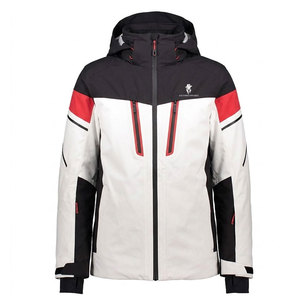 Chaqueta de esquí para hombre, transpirable e impermeable, para invierno, con capucha desmontable y tela resistente para uso en exteriores. - Product Image 1