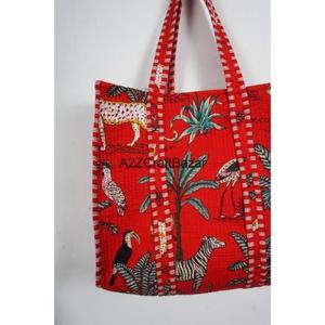 Bolso de Playa de Hombro con Asa Larga de Algodón a Rayas Hecho a Mano para Mujer - Diseño Bohemio Indio Ecológico de Gran Capacidad - Product Image 3