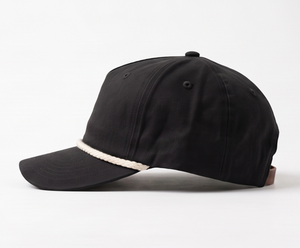 Gorra Casual Negra con Cuerdas y Ajuste Regulable – Sombrero Ligero Unisex para Deportes, Viajes y Uso Diario - Product Image 4