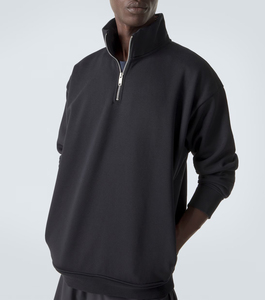 Sweat-shirt à col zippé pour homme, très demandé, en molleton doux, sensation luxueuse, best-seller, haut de gamme pour l'hiver - Product Image 3