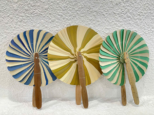 Abanico Tradicional Vietnamita Hecho a Mano con Bambú Natural, Tejido Ecológico, con Forro de Bambú, Recuerdo, Decoración, Regalo - Product Image 4