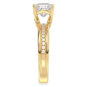 Bague REYES en argent sterling 925 de haute qualité, coupe princesse, 1,56 ct, moissanite VVS1, or 14K 18K original, bijoux fins pour mariage et fêtes - Product Image 3