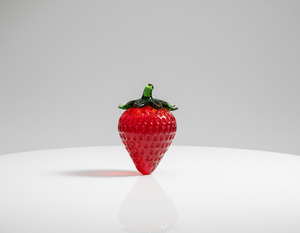 Prensapapeles de Cristal Hecho a Mano con Diseño de Fresa, Adorno Decorativo para Hogar, Oficina o Salpicadero de Coche, Artículo de Regalo - Product Image 1