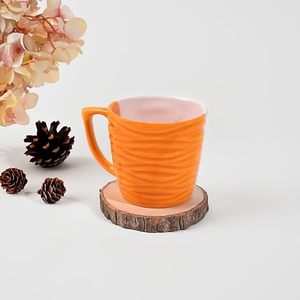 Classy Dual Shade Wavy Ceramic Tea <b>Cup</b> <b>Set</b> of 2 - Product Image 3
