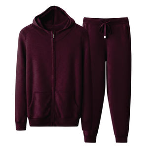 Survêtement unisexe confortable, doux et élégant, personnalisé, en polyester/coton de haute qualité, tricoté, délavé à l'acide, extensible dans les quatre sens - Product Image 2