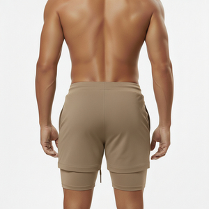 Shorts de course pour hommes, séchage rapide, athlétiques, 2 en 1, avec poche pour téléphone, shorts de sport pour hommes - Product Image 2