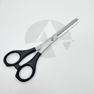 Ciseaux à cheveux en acier inoxydable avec manche en plastique pour la texture et la mise en valeur des cheveux professionnels - Product Image 1