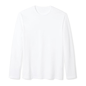 T-shirts à manches longues à séchage rapide, 100 % coton, couleur personnalisée, coupe ajustée, t-shirts décontractés - Product Image 5