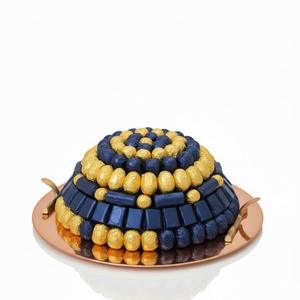 Bandeja de lujo dorada de metal para servir chocolate, plato para servir dulces, plato de regalo para chocolates, para bodas y eventos de Eid, precio económico. - Product Image 2