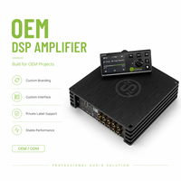 Amplificateur de voiture OEM 8 canaux classe D avec égaliseur DSP intégré, sortie haute puissance 350W RMS, SNR >100dB - HIFI-K10 16V