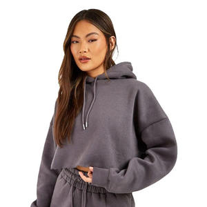 Conjunto de Sudadera con Capucha y Pantalones Cortos para Mujer, 100% Algodón, Personalizado al por Mayor, Dos Piezas, Ropa Deportiva para Mujer, Conjunto 2026 - Product Image 2