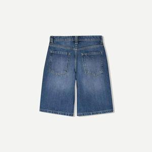 Manufacturer Custom Streetwear Style Jean Shorts Distressed Ripped Acid Washed Embroidered Patch Denim Shorts for Women - Product Image 2