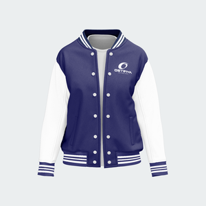 Ostriya Intl Men's High Quality Varsity <b>Jackets</b> <b>Custom</b> Embroidered Front 3D Breathable Polyester Winter V-neck Outdoor - Product Image 3