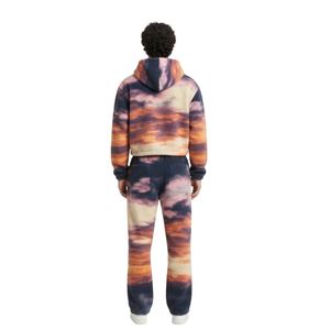Conjunto Deportivo Personalizado con Estampado Degradado de Atardecer para Hombre, Sudadera con Capucha y Pantalones Jogger, Diseño Gráfico Completo, Ropa Urbana - Product Image 2