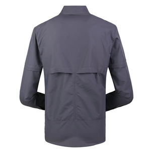 Chemises de travail robustes de qualité supérieure, fabriquées en usine, pour hommes, conçues avec un tissu résistant et des poches durables. - Product Image 2