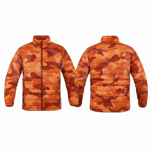 Veste matelassée légère et chaude pour l'hiver, motif camouflage personnalisé, coupe-vent, pour activités de plein air et usage quotidien - Product Image 6