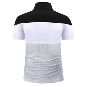 เสื้อโปโลผู้ชายคุณภาพสูง ทันสมัย ลายเรียบ สีพื้น แขนสั้น เนื้อผ้านุ่ม สวมใส่สบาย เหมาะสำหรับแฟชั่นฤดูร้อน - Product Image 2